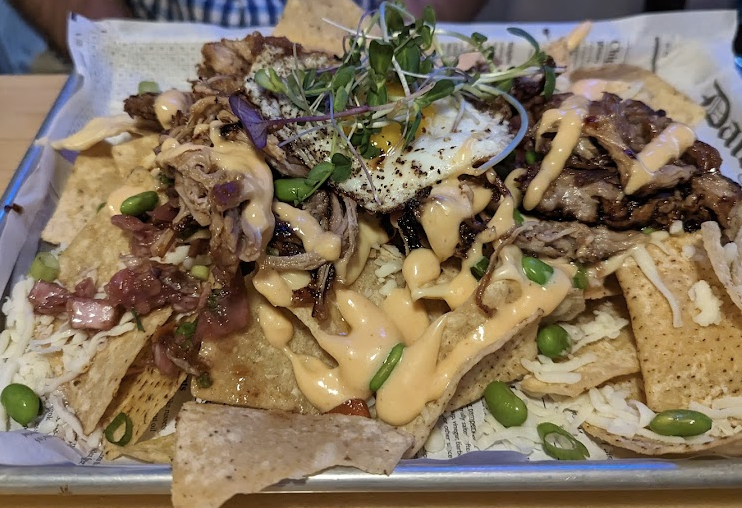 High Rock Cafe signature dishes Fish Tacos
Ahi Tuna 
Korean Pork Nachos
